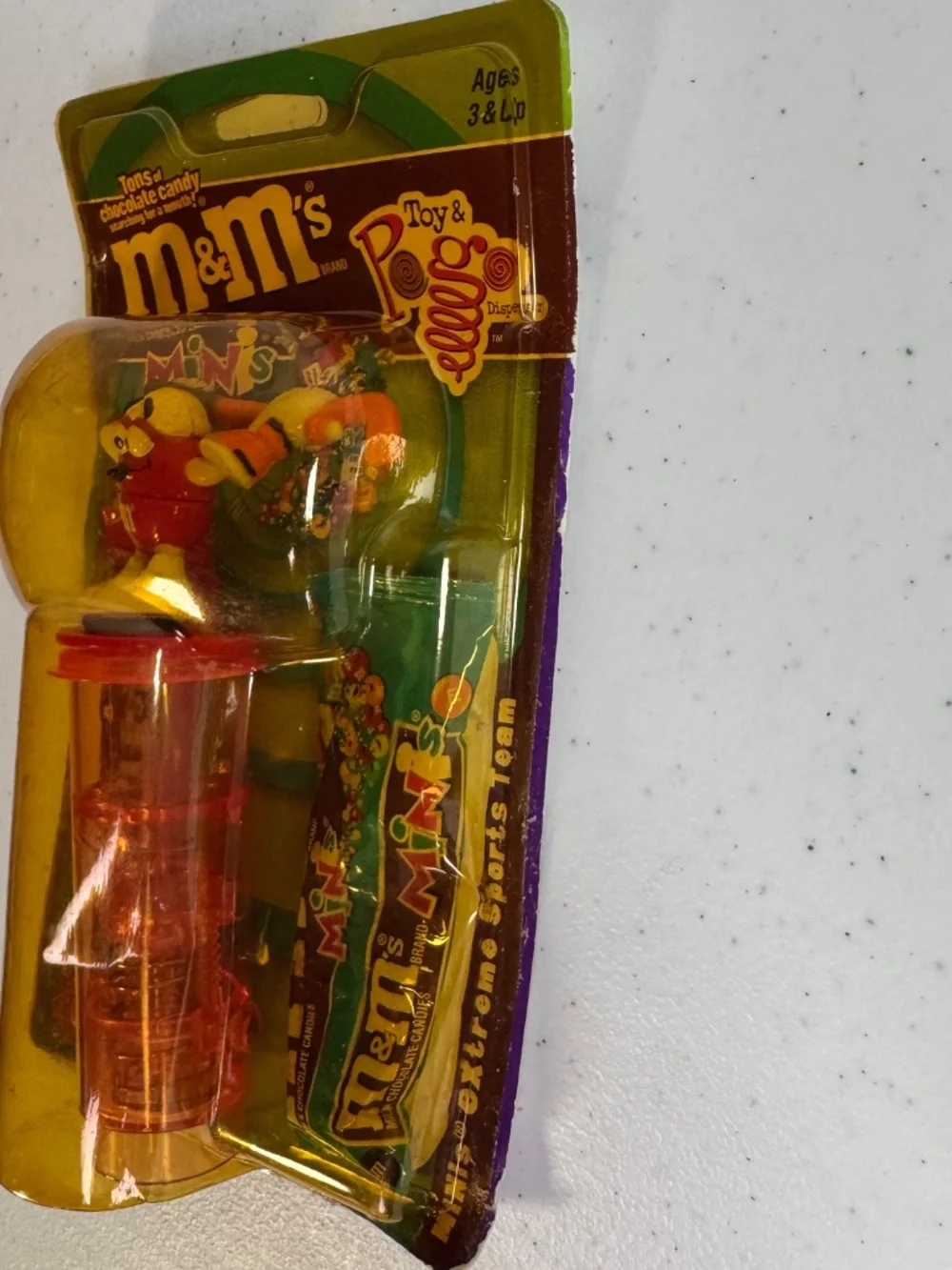 Vtg M&M's Minis Pogo Dispenser Bundle Set of 4 Biker Hockey Basketball & Soccer